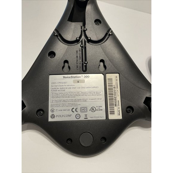 Polycom VoiceStation 300 Conference Phone  w/ Wall Module & Cable 2201-17910-001 - Picture 5 of 6